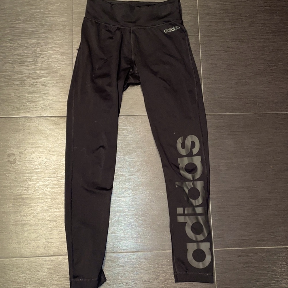 small black adidas leggings